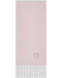 Gucci - Cashmere Scarf With Patch - Lyst