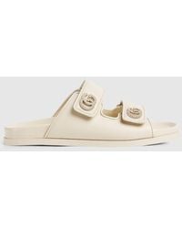 Gucci - Sandal With Crystal Double G, Size 35 It - Lyst