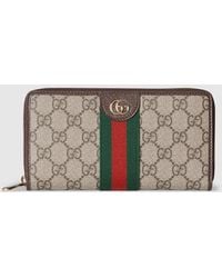 Gucci - Ophidia Wallet With Zipper - Lyst