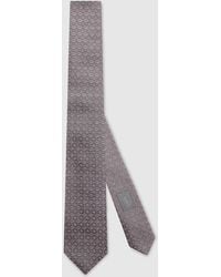 Gucci - Interlocking G Silk Jacquard Tie - Lyst