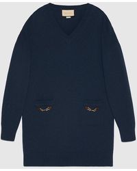 Gucci - Cashmere Sweater With Horsebit - Lyst