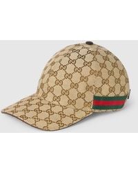 Gucci - Casquette En Toile Gg Avec Détail Bande Web, Taille - Lyst