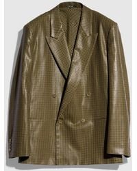 Gucci - Gingham Wool Double-Breasted Jacket, Ready-To-Wear - Lyst