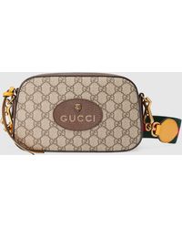 Gucci Neo Vintage Umhängetasche aus GG Supreme - Natur