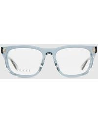 Gucci - Rectangular Optical Frame - Lyst