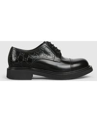 Gucci - Lace-Up Shoe With Gg Detail, Uk - Lyst