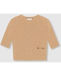 Gucci - Top de cashmere con Horsebit - Lyst
