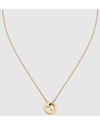 Gucci - Blondie Crystal Pendant Necklace - Lyst