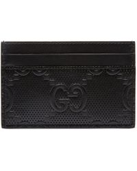 Gucci Logo-embossed Leather Cardholder - Black