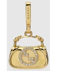 Gucci - Blondie Charm With Crystals - Lyst