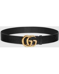 Gucci - Cintura Larga Gg Marmont, Taglia 100 - Lyst
