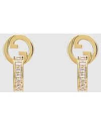 Gucci - Blondie Intertwined Crystal Earrings - Lyst
