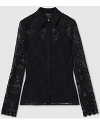 Gucci - Gg Flower Stretch Lace Shirt - Lyst