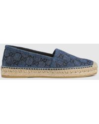 Gucci - Espadrille With GG Crystals - Lyst
