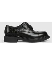 Gucci - Scarpa Stringata Uomo Con Dettaglio Gg, Taglia - Lyst
