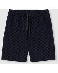 Gucci - Printed Double Jersey Viscose Shorts - Lyst