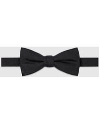 Gucci - Gg Cotton Silk Bow Tie - Lyst