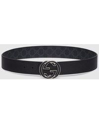 Gucci - Reversible Belt With Interlocking G Buckle, Size 95, Leather - Lyst