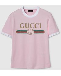 Gucci - Cotton Jersey T-Shirt With Print, Size Xs, Ready-To-Wear - Lyst