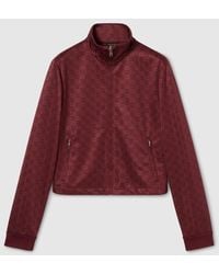 Gucci - Gg Jersey Jacquard Zip Jacket - Lyst