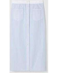 Gucci - コットン フィルクーペ スカート, ホワイト, ウェア - Lyst