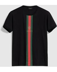 Gucci - Cotton Jersey T-Shirt With Print - Lyst