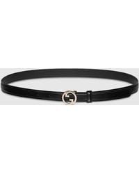 Gucci - Blondie Thin Belt, Size 75, Leather - Lyst