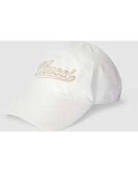 Gucci - Cotton Baseball Hat With Embroidery, Size Xl, Cotton - Lyst