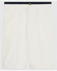 Gucci - Cotton Shorts Wit Double G Emboidery - Lyst