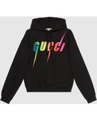 Gucci - Sweatshirt Aus Baumwolle Mit Blade-Print - Lyst