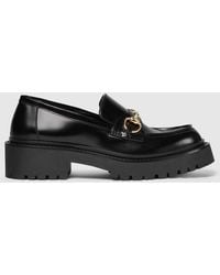 Gucci - Loafer With Horsebit And Lug Sole, Leather - Lyst