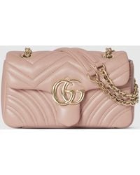 Gucci - Borsa A Spalla Gg Marmont Misura Piccola - Lyst