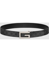 Gucci - Reversible Belt With Square G Buckle, Size 100 - Lyst