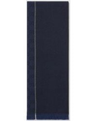 Gucci - Gg Wool Jacquard Scarf - Lyst