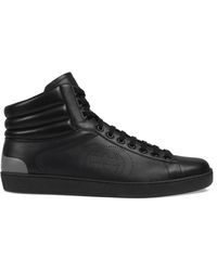 black gucci high tops