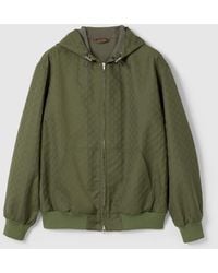 Gucci - Ggコットン リップストップ フーデッド ジャケット, グリーン, ウェア - Lyst