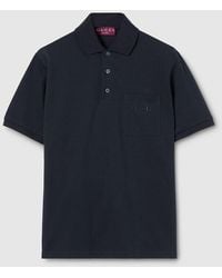 Gucci - Cotton Piquet Polo Shirt With Embroidery - Lyst