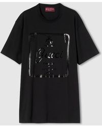 Gucci - Soft Cotton Jersey T-Shirt With Print - Lyst