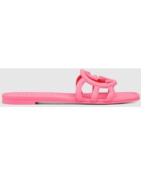 Gucci - Interlocking G Slide Sandal, Rubber - Lyst