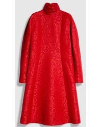 Gucci - Floral Wool Brocade Dress - Lyst