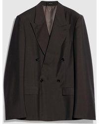 Gucci - Pinstripe Wool Mohair Jacket - Lyst