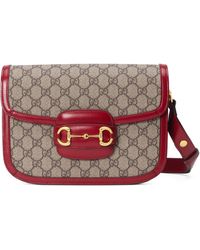 Borsa a spalla horsebit 1955Gucci in Tela di colore Neutro - 8% di sconto |  Lyst