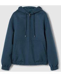 Gucci - Reversible Double Wool Zip Jacket - Lyst