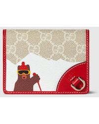 Gucci - Kleine Gg Brieftasche Mit Print - Lyst