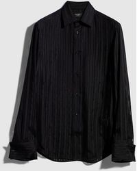 Gucci - Striped Silk Gauze Shirt, Size 14 - Lyst