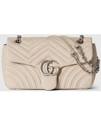 Gucci - Gg Marmont Medium Shoulder Bag, Leather - Lyst