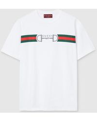 Gucci - Cotton Jersey T-Shirt - Lyst