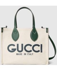 Gucci - Small Tote Bag With Print - Lyst
