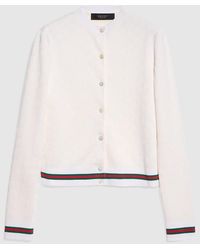 Gucci - Gg Fine Cotton Viscose Jacquard Cardigan, Size Xxl, Ready-To-Wear - Lyst