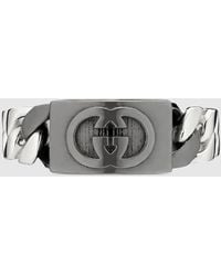 Gucci - Interlocking Band Ring - Lyst